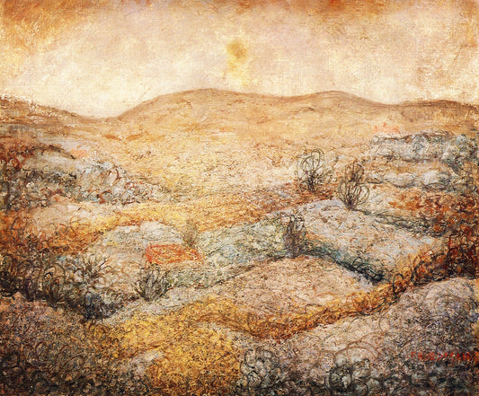 Ulster County Landscape, vintage artwork by Arnold Friedman, 12x8" (A4) Poster