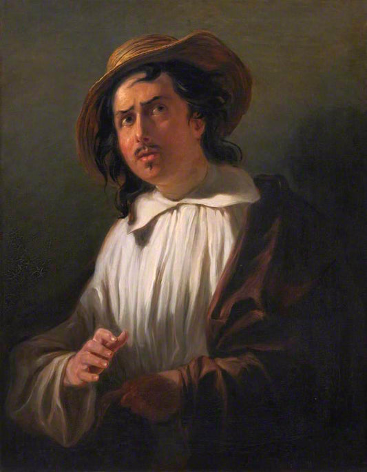 William Henry Murray, Actor and Manager of Theatre Royal, Edinburgh, as 'Paul Pry', vintage artwork by Sir William Allan, 12x8" (A4) Poster