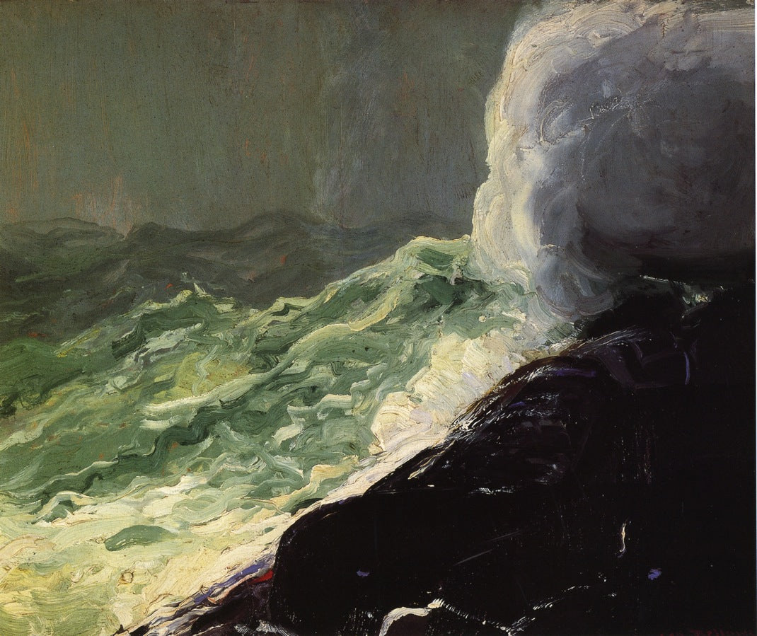 Churn and Break, vintage artwork by George Wesley Bellows, 12x8" (A4) Poster