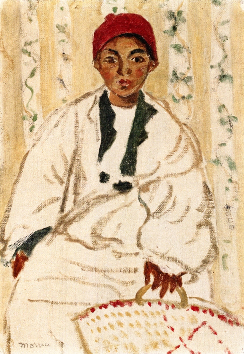 Seated Arab, vintage artwork by James Wilson Morrice, 12x8" (A4) Poster