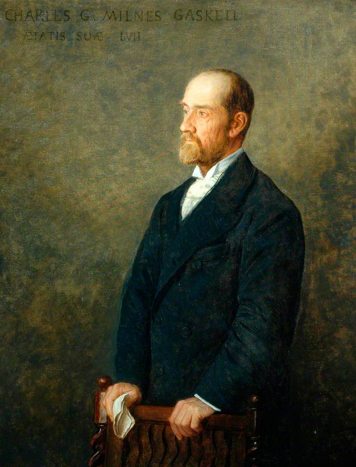 Charles G. Milnes Gaskell, Chairman of the County Council of the West Riding of Yorkshire, vintage artwork by Alphonse Legros, 12x8" (A4) Poster