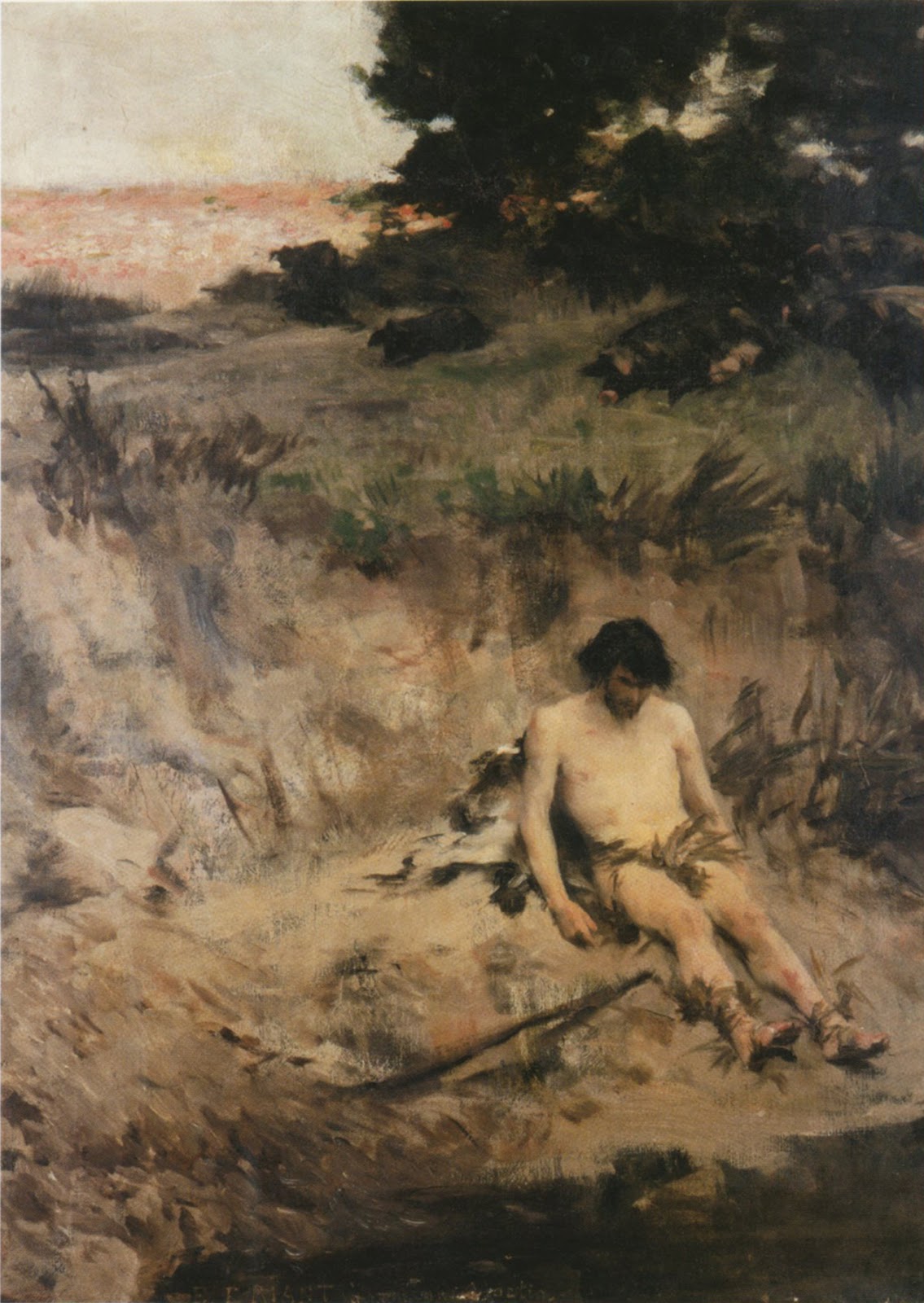 Sketch for The Prodigal Son by emile Friant,A3(16x12")Poster