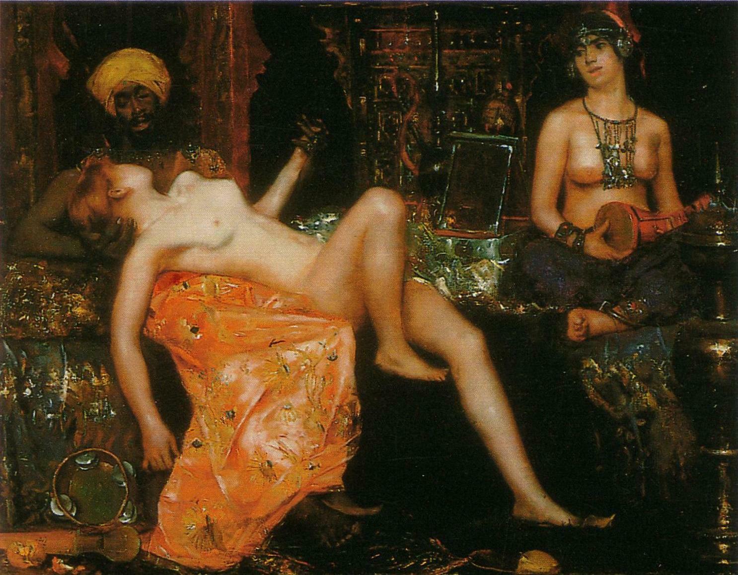 Harem by Maurice Bompard,A3(16x12")Poster