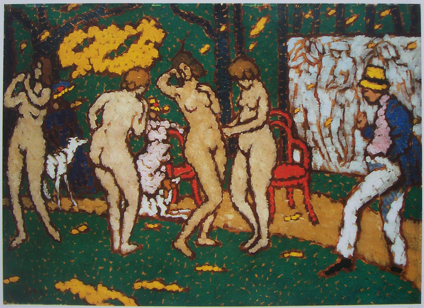 Nude Models by Jozsef Rippl-Ronai,A3(16x12")Poster