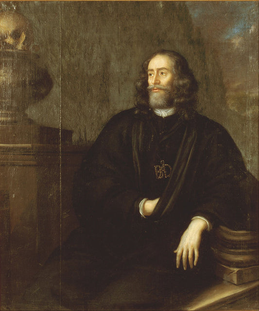 Portrait of Baron Knut Jönsson Kurck, vintage artwork by Peter Martin van Mytens Senior, 12x8" (A4) Poster