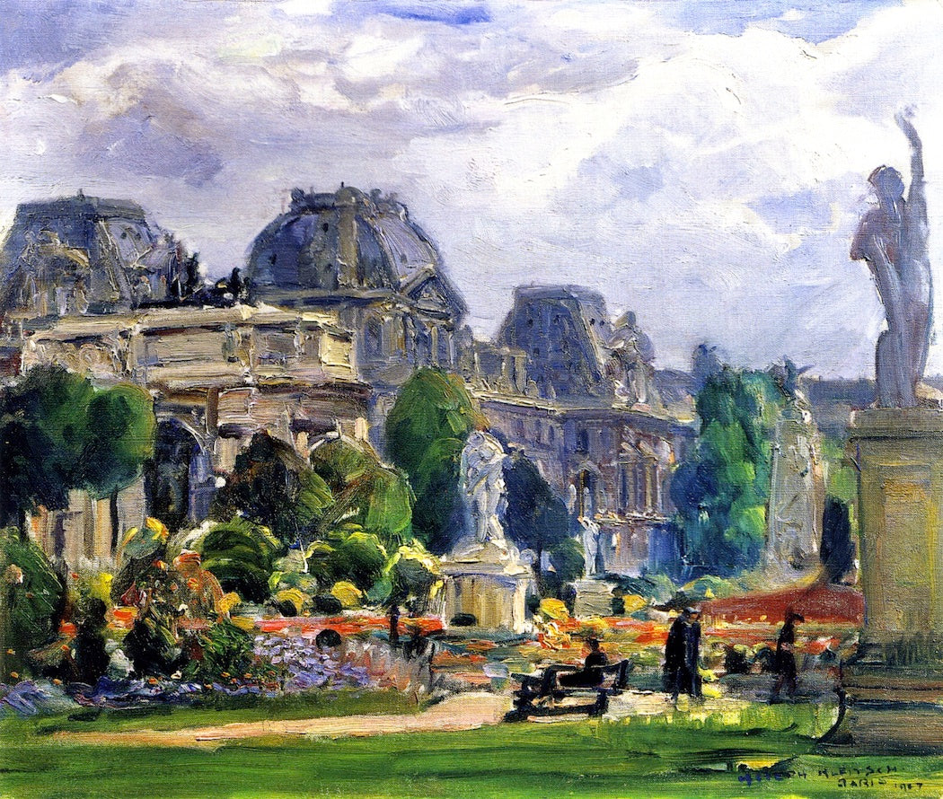 Jardin du Carrousel, Paris by Joseph Kleitsch,16x12(A3) Poster