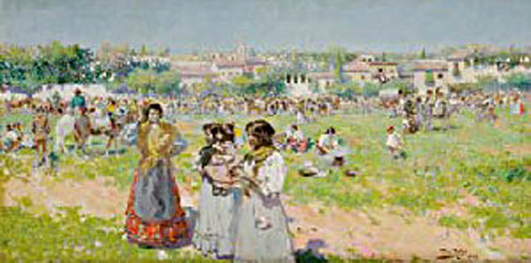 Fiesta en el Campo by Alberto Pla y Rubio,A3(16x12")Poster
