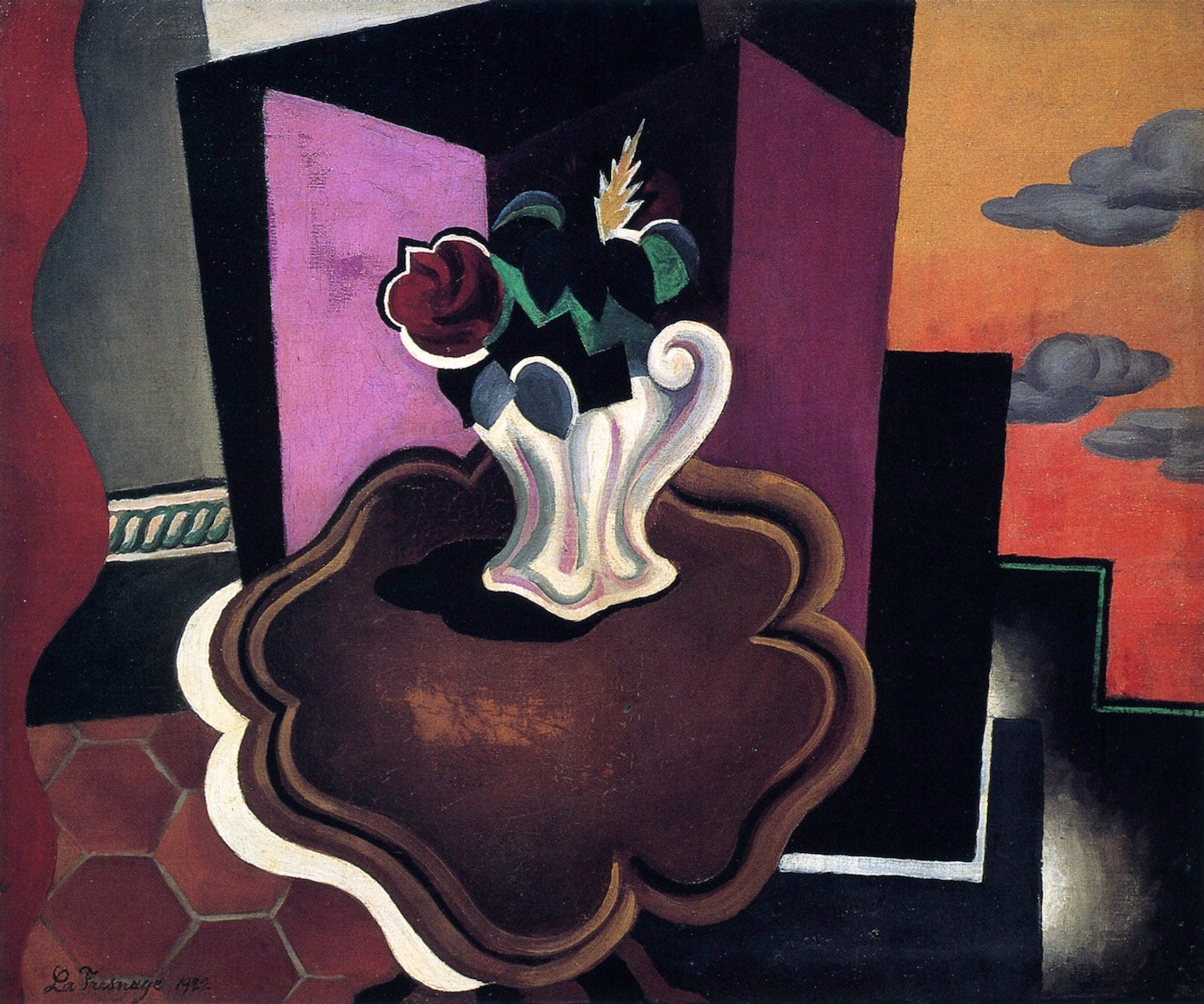 The Louis-Philippe Table by Roger de la Fresnaye,16x12(A3) Poster
