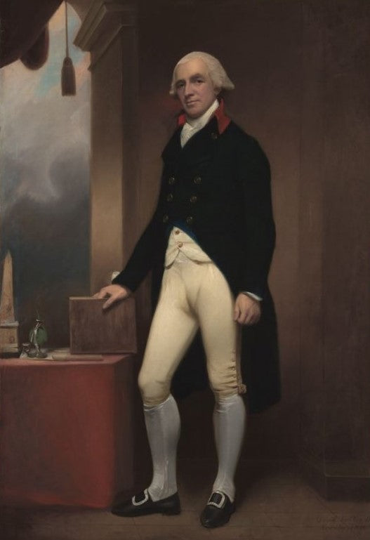 David Scott, Esq., of Dunniald, vintage artwork by George Romney, 12x8" (A4) Poster
