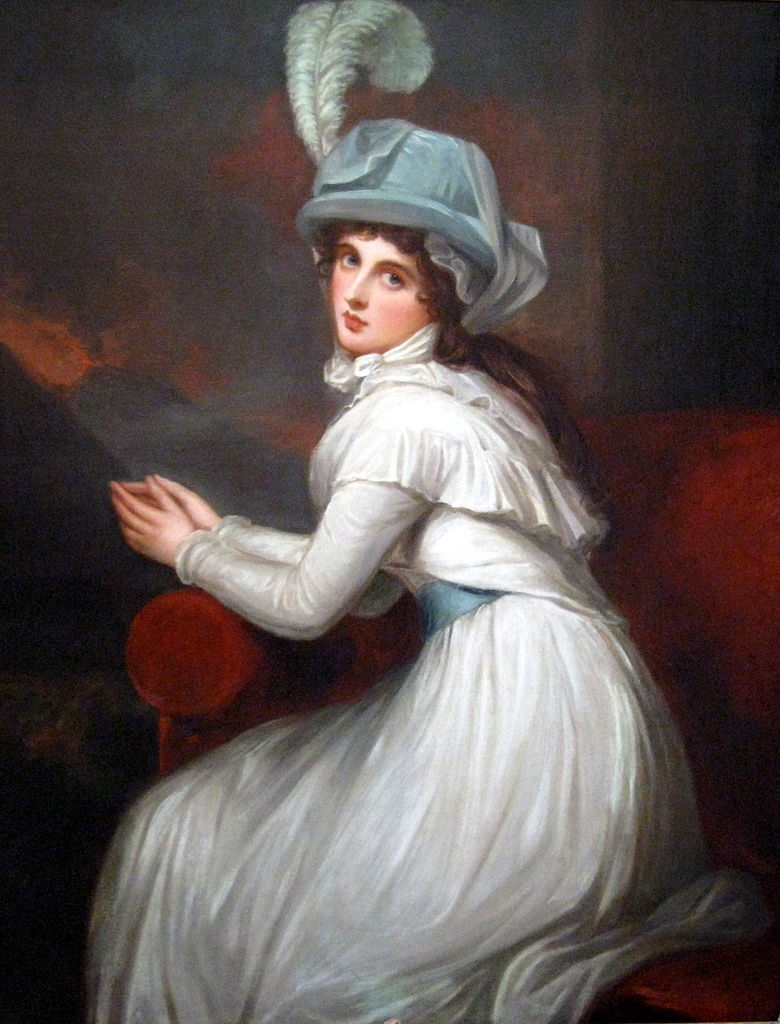 Emma Hamilton, vintage artwork by George Romney, 12x8" (A4) Poster