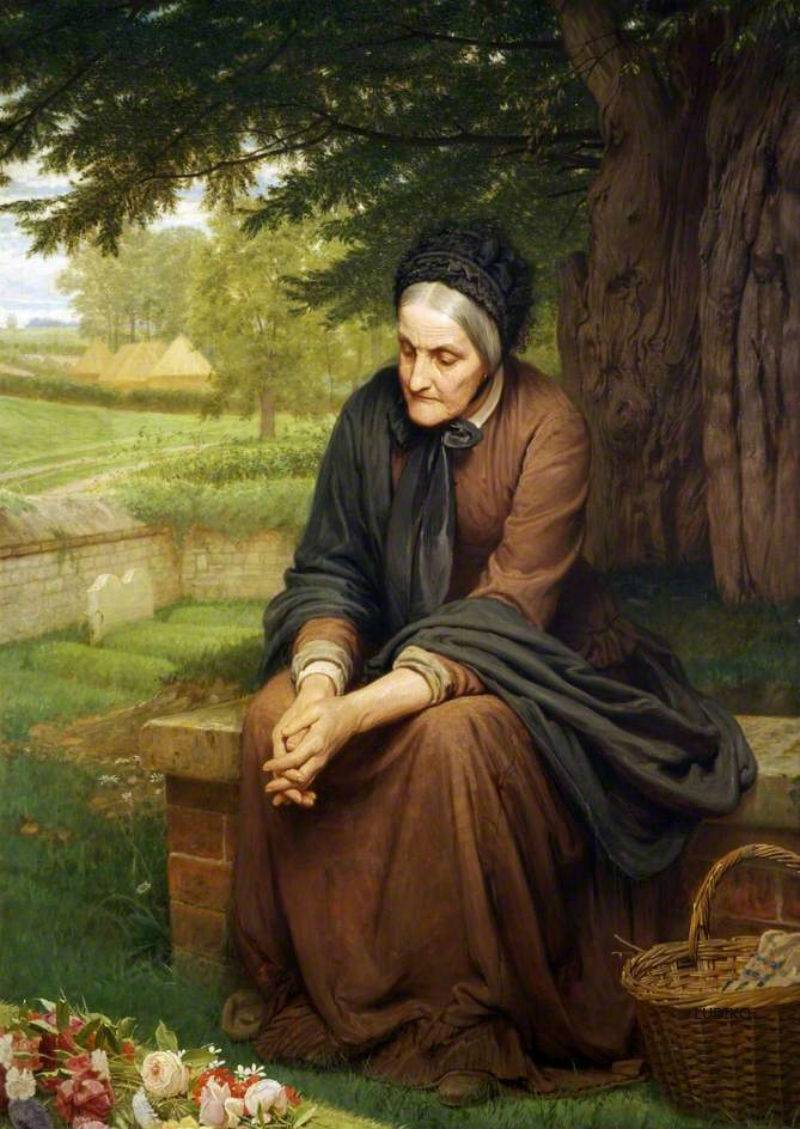 Faithful, vintage artwork by Charles Edward Perugini, 12x8" (A4) Poster