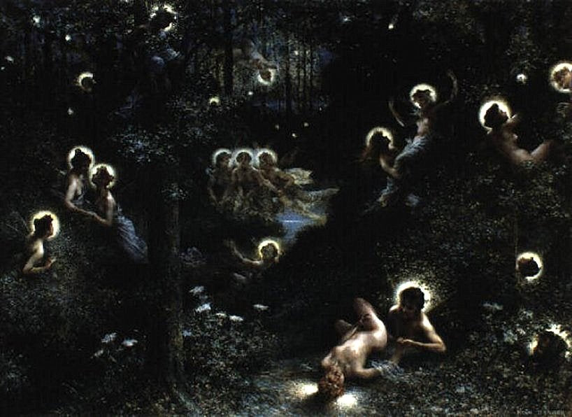 The Fireflies by Henri-Camille Danger,A3(16x12")Poster