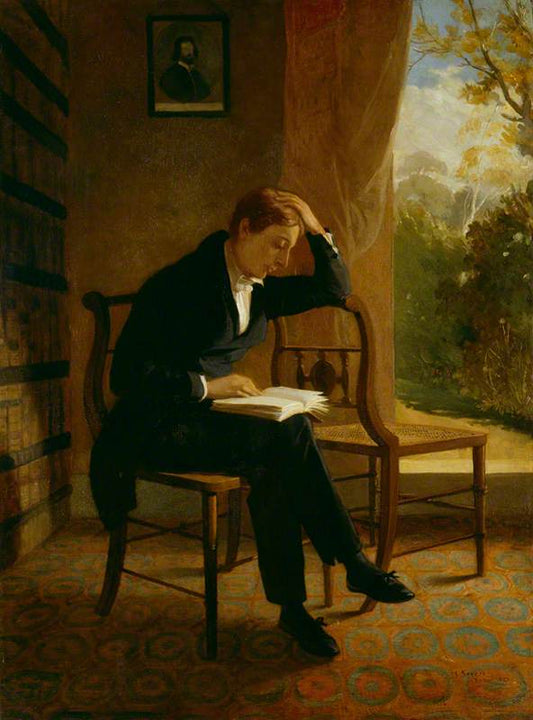 John Keats, vintage artwork by Joseph Severn, A3 (16x12") Poster Print