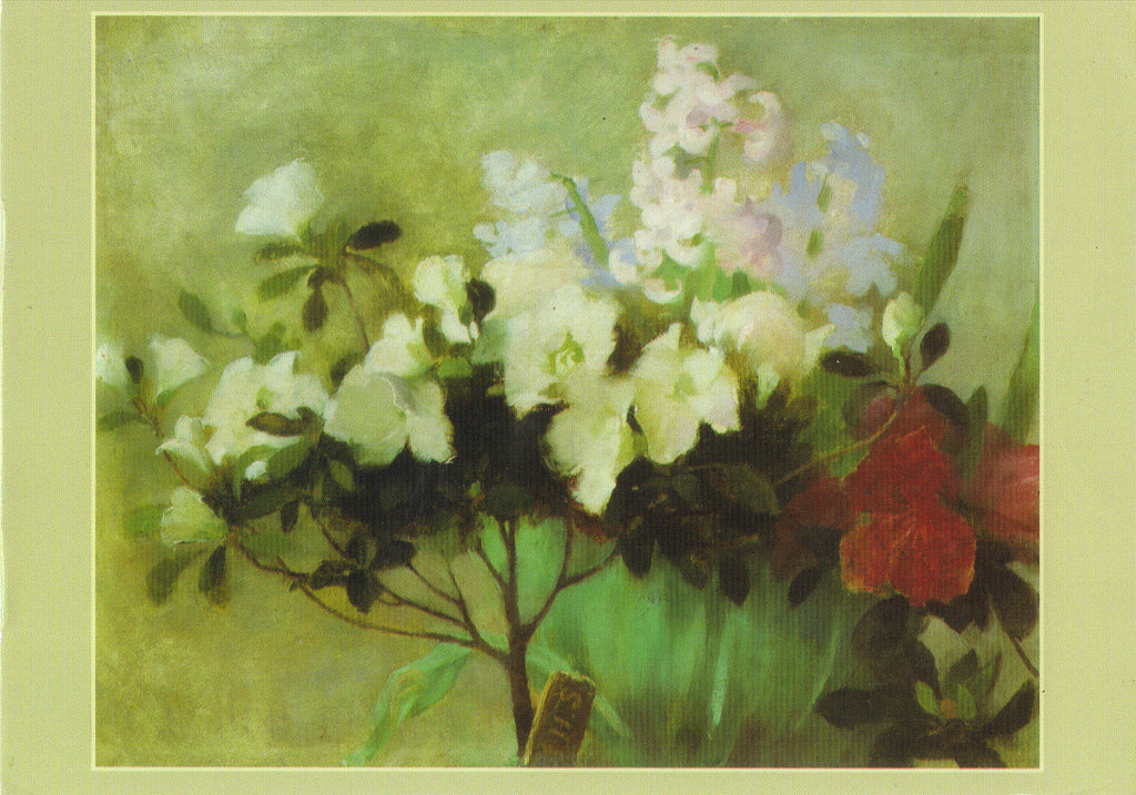 Azalea and Hyacinths by Helene Schjerfbeck,A3(16x12")Poster