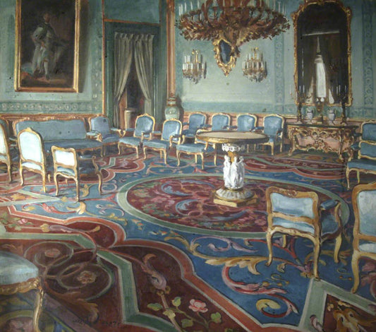 Salon of Charles III by William Bruce Ellis Ranken,16x12(A3) Poster