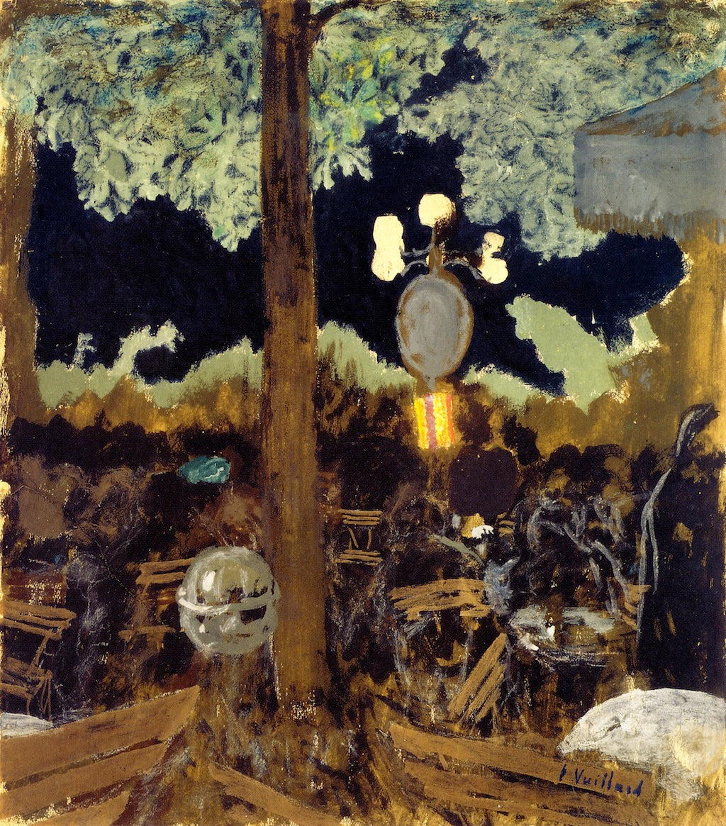 gne at Night - The Garden of the Alcazar by edouard Vuillard,A3(16x12")Poster