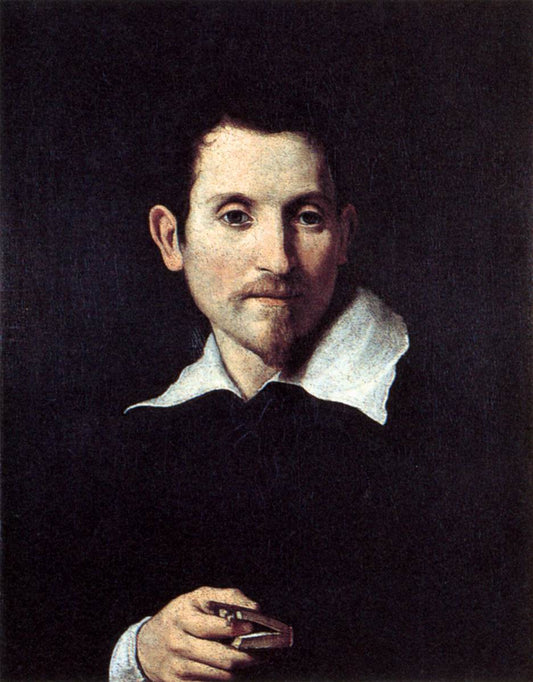 Portrait of Virginio Cesarini, vintage artwork by Domenichino, 12x8" (A4) Poster