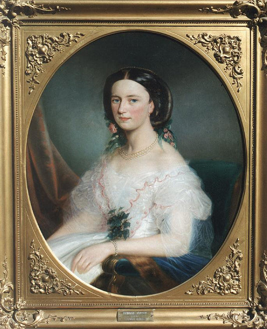 Countess Almásy, vintage artwork by József Borsos, A3 (16x12") Poster Print