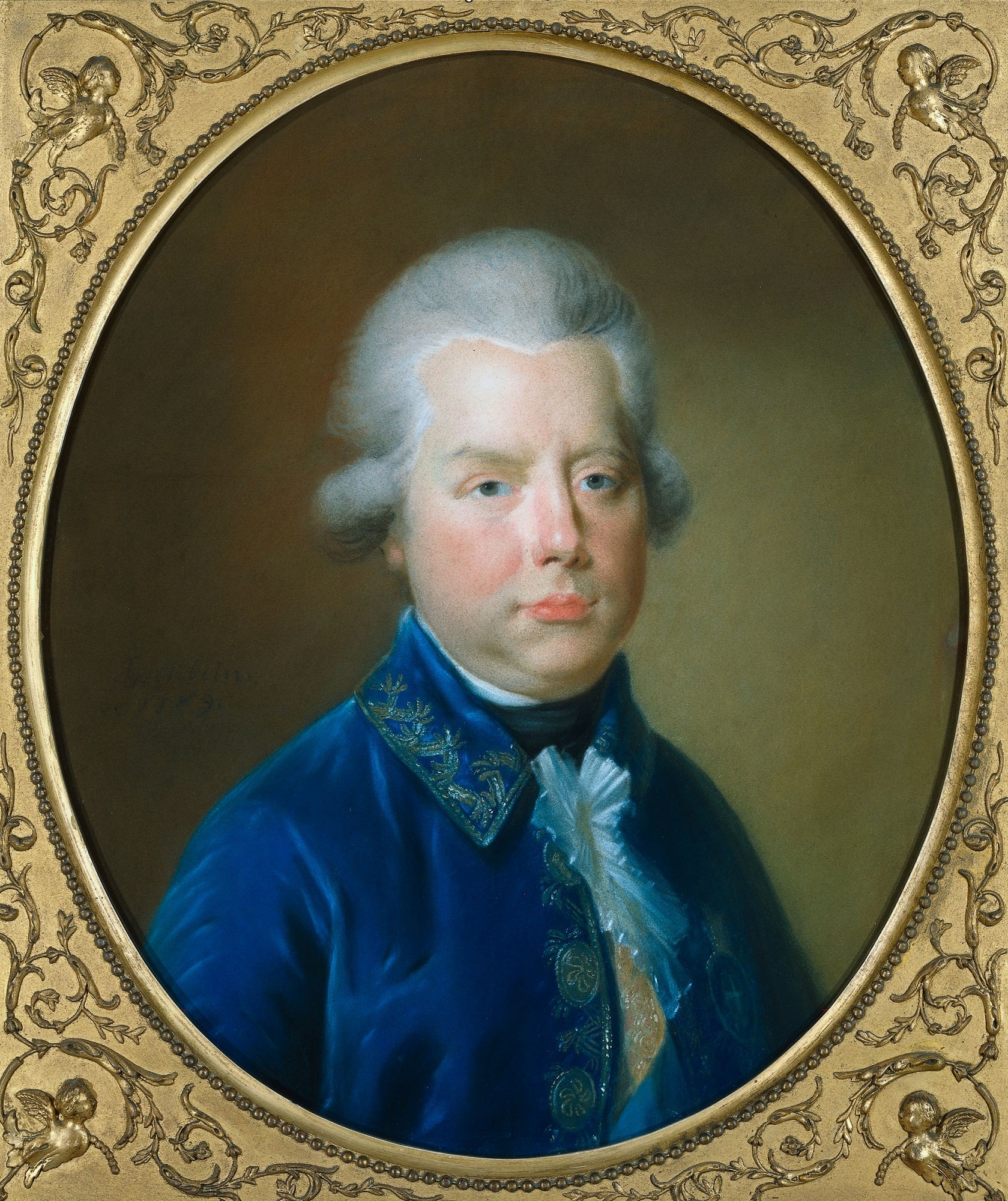 Willem V (1748-1806), Prince of Oranje-Nassau, vintage artwork by Johann Friedrich August Tischbein, 12x8" (A4) Poster