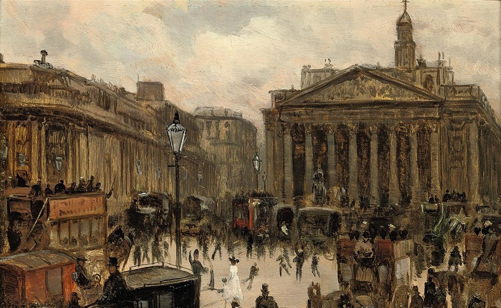 The Royal Exchange by George Hyde Pownall,16x12(A3) Poster