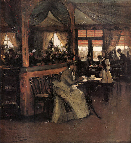 A Cup of Chocolate by Sir John Lavery, R.A.,A3(16x12")Poster