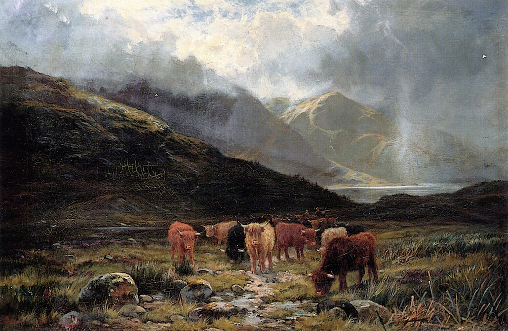 In Glen Cannich, Invernesshire by Louis Bosworth Hurt,A3(16x12")Poster