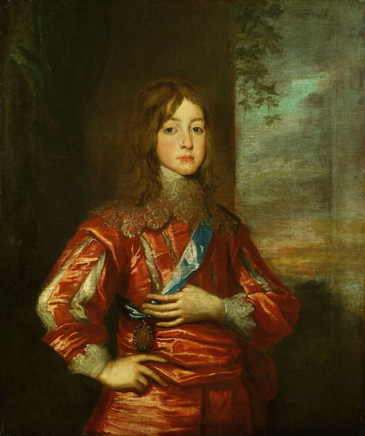 James II (1633-1701) when Duke of York, vintage artwork by William Dobson, 12x8" (A4) Poster
