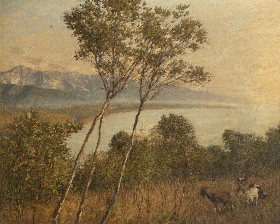 Ligurian Artrobus, vintage artwork by Henry Herbert la Thangue, 12x8" (A4) Poster