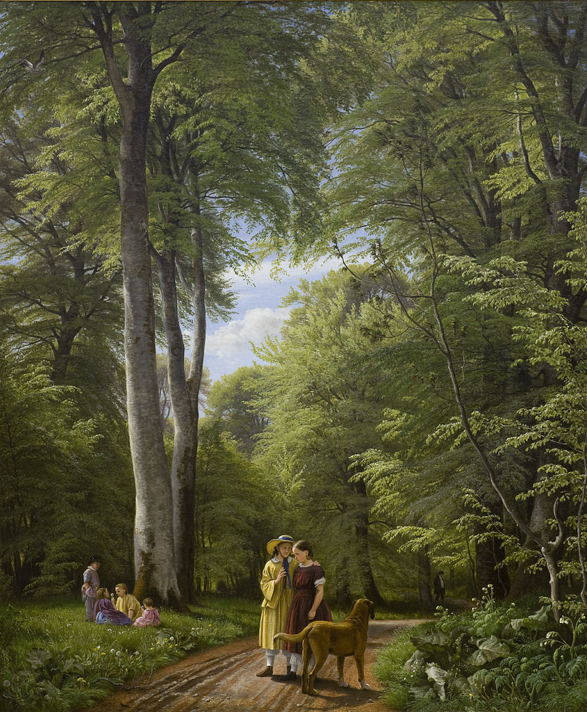 Beech Forest in May, vintage artwork by Peter Christian Skovgaard, A3 (16x12") Poster Print