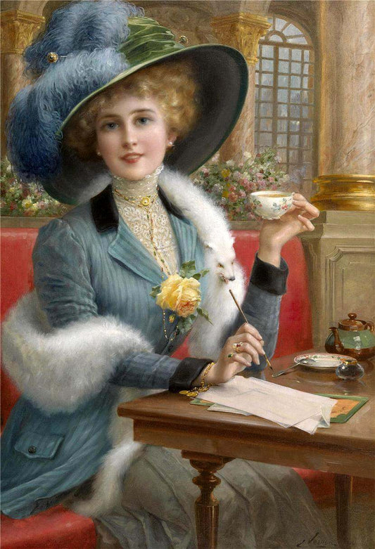 Elegant Lady by Emile Vernon,16x12(A3) Poster