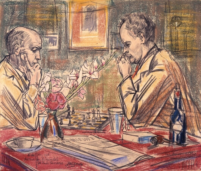 Arthur van Schendel and Rud Triebels by Jan Toorop,A3(16x12")Poster