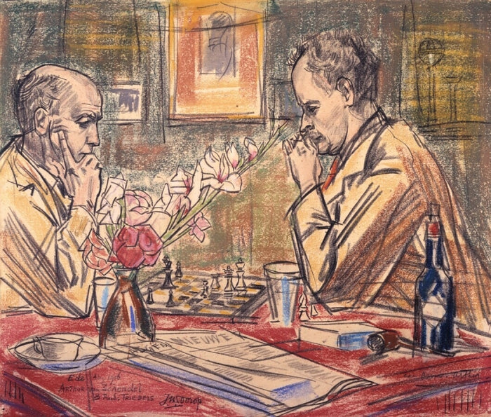 Arthur van Schendel and Rud Triebels by Jan Toorop,A3(16x12