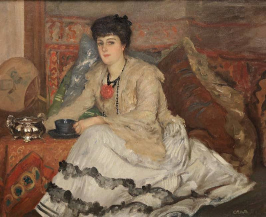 Artist's Wife, vintage artwork by Rupert Bunny, 12x8" (A4) Poster