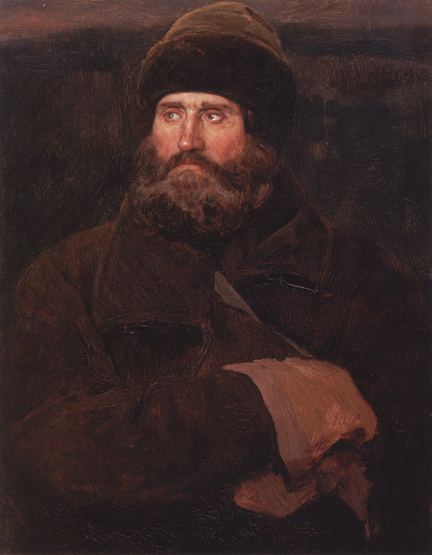 Peasant Ivan Petrov, vintage artwork by Viktor Mikhaylovich Vasnetsov, 12x8" (A4) Poster