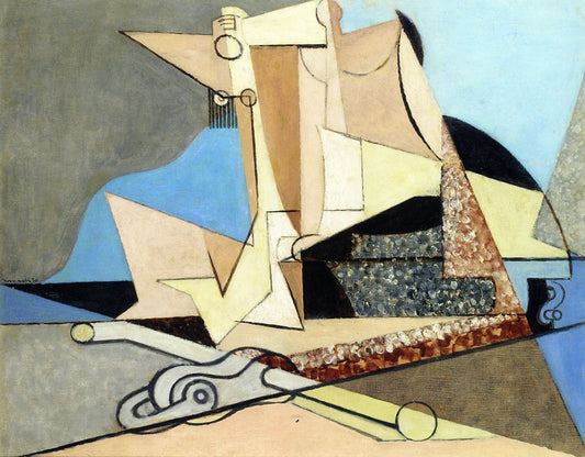 Figures and Marine Anchor by Louis Marcoussis,16x12(A3) Poster