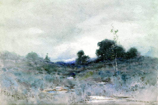 The Water Meadow, vintage artwork by Samuel P. R. Triscott, 12x8" (A4) Poster