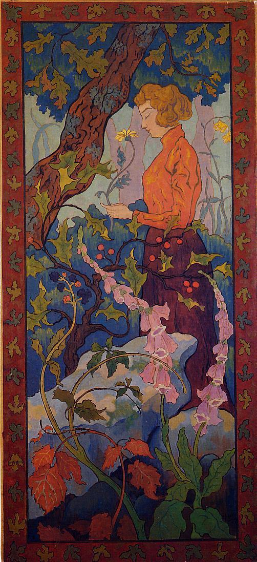 Digitales, vintage artwork by Paul Ranson, 12x8" (A4) Poster