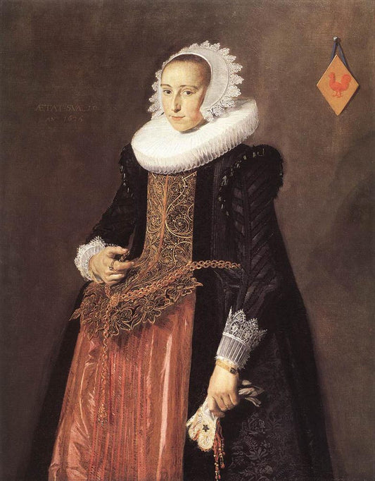 Anetta Hanemans, vintage artwork by Frans Hals, 12x8" (A4) Poster