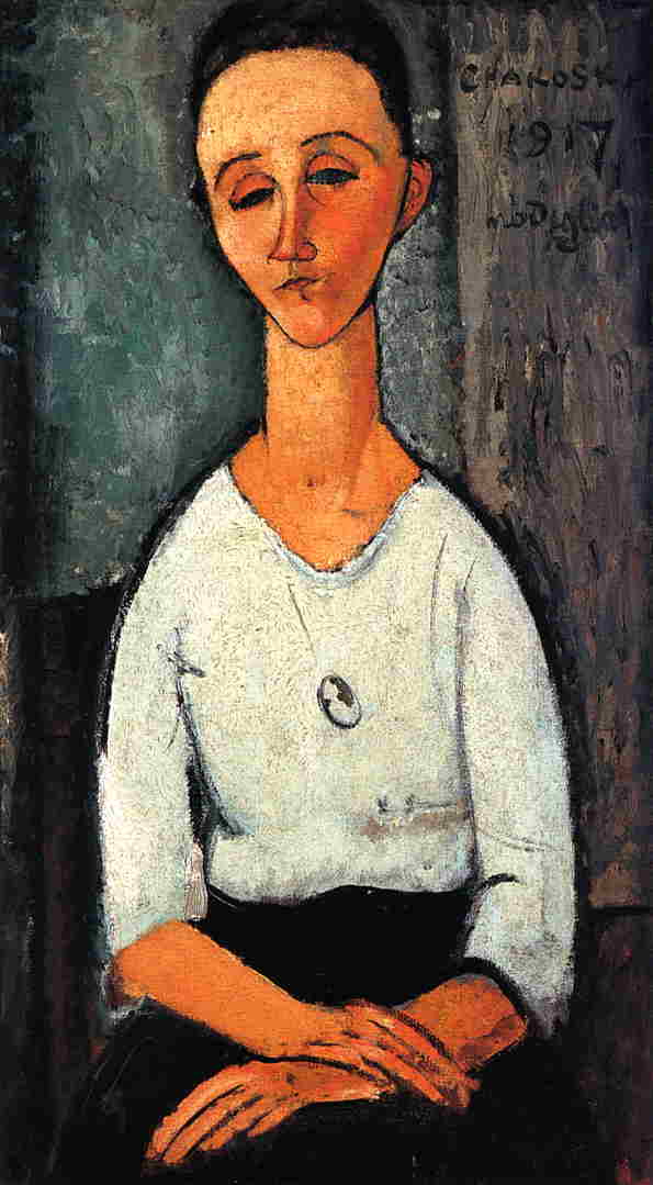 Chakoska, vintage artwork by Amedeo Modigliani, 12x8" (A4) Poster