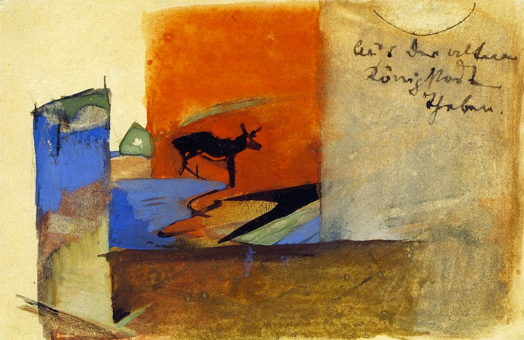 From the Royal Town of Thebes by Franz Marc,16x12(A3) Poster