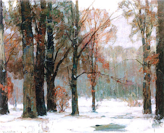 Snow Lyric, vintage artwork by John F. Carlson, 12x8" (A4) Poster