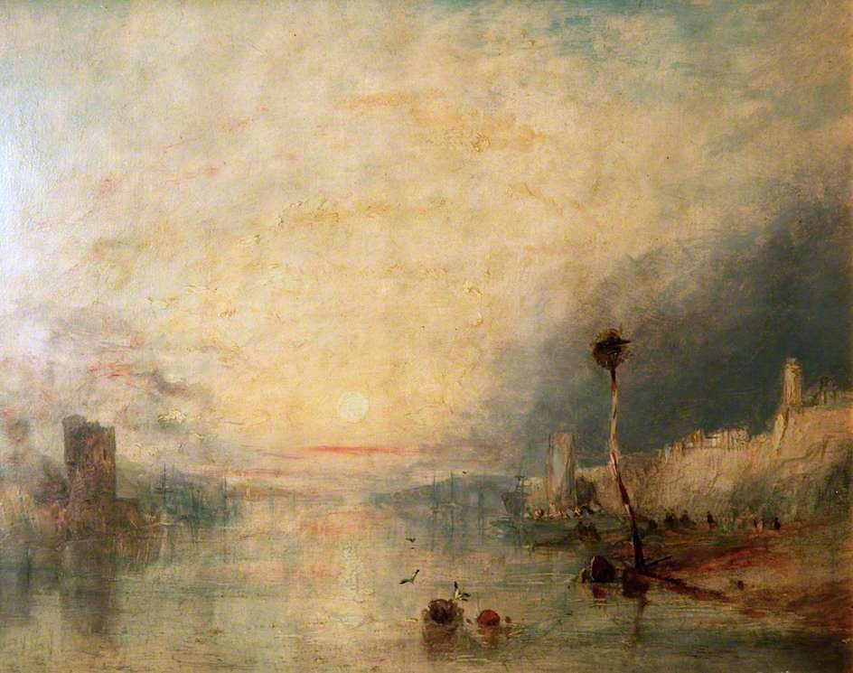The Mouth of a River, vintage artwork by Thomas Creswick, A3 (16x12") Poster Print