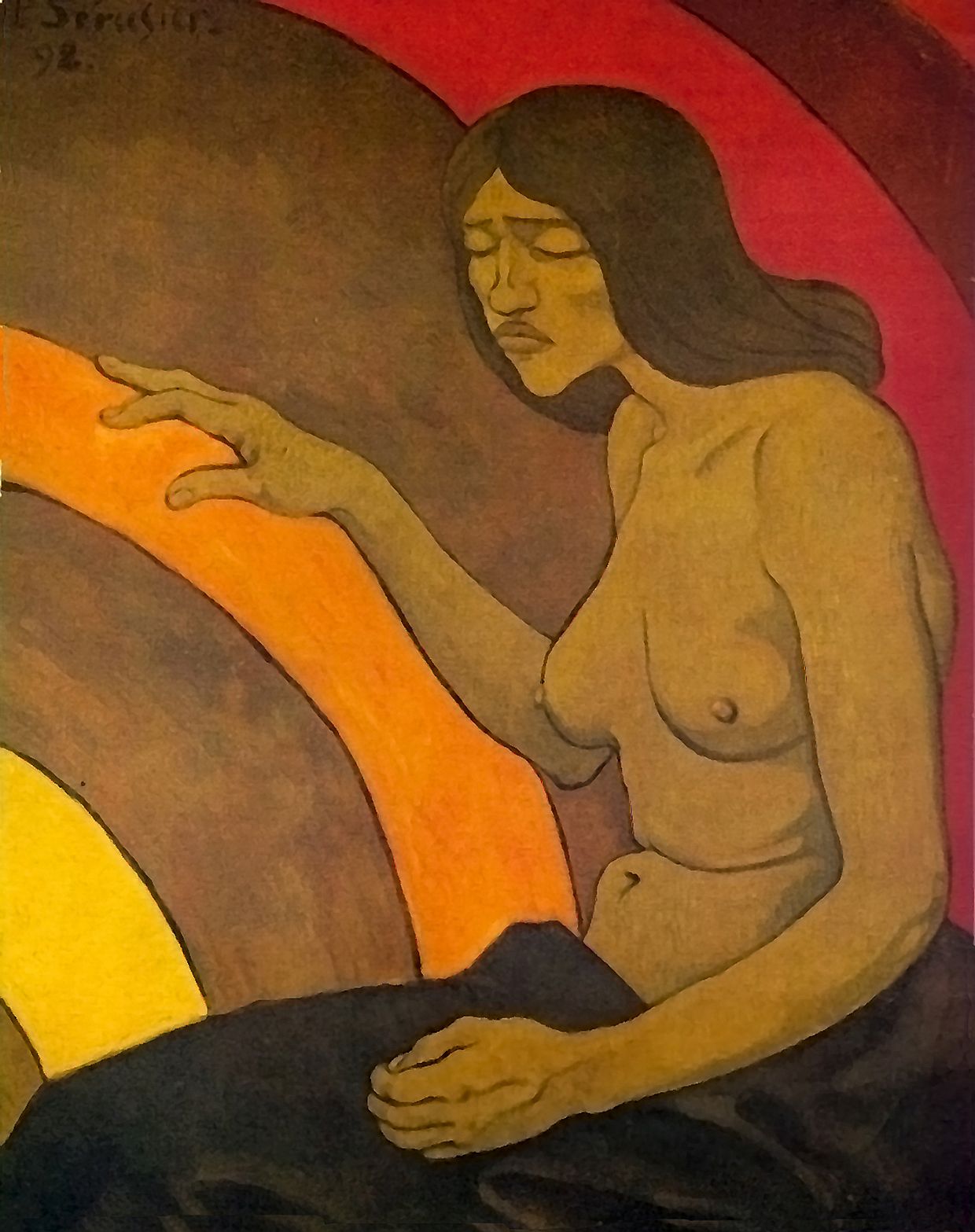 La Force Aveugle, vintage artwork by Paul Serusier, 12x8" (A4) Poster