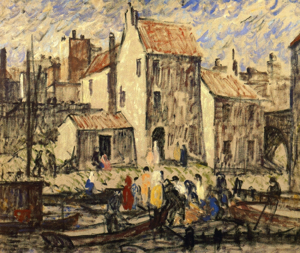 Boating Party, vintage artwork by Robert Spencer, 12x8" (A4) Poster