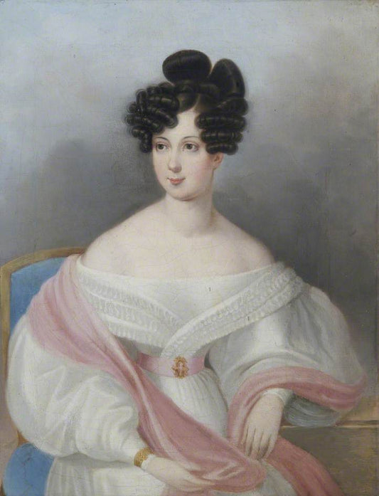 Countess Claudine Rhedey de Kis-Rhede, vintage artwork by Johann Nepomuk Ender, A3 (16x12") Poster Print