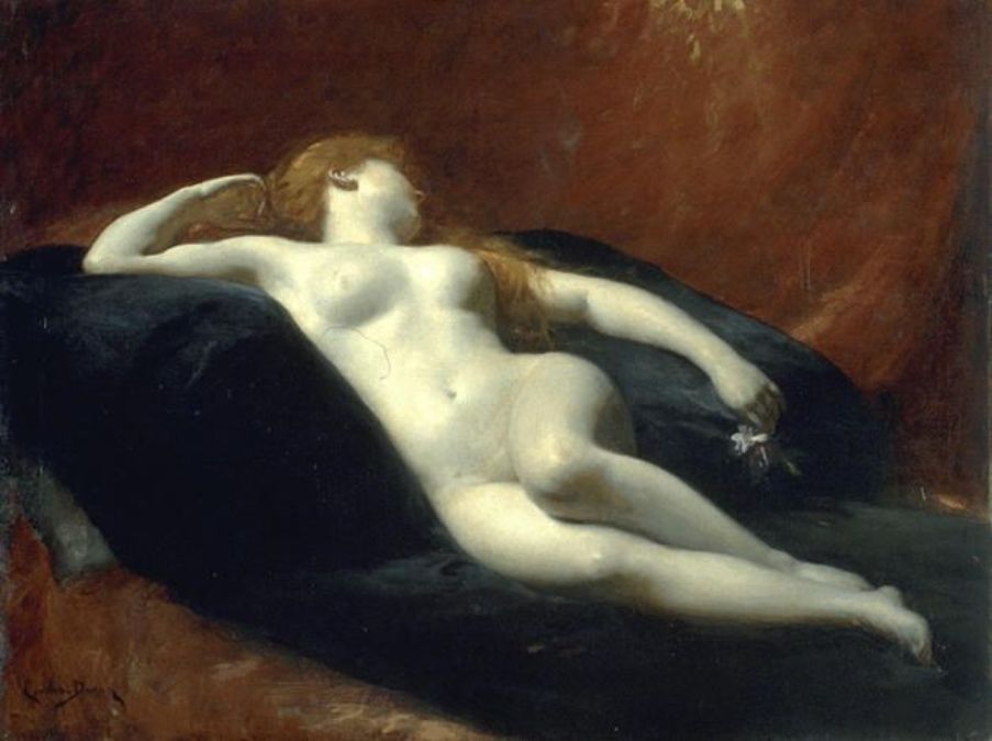 Danae, vintage artwork by Charles Auguste Émile Durand, 12x8" (A4) Poster