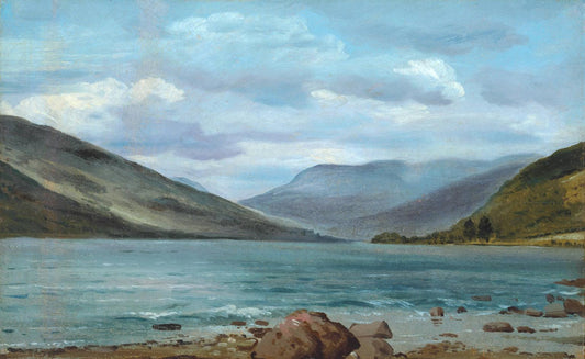 Leathes Water (Thirlmere), vintage artwork by Lionel Bicknell Constable, 12x8" (A4) Poster
