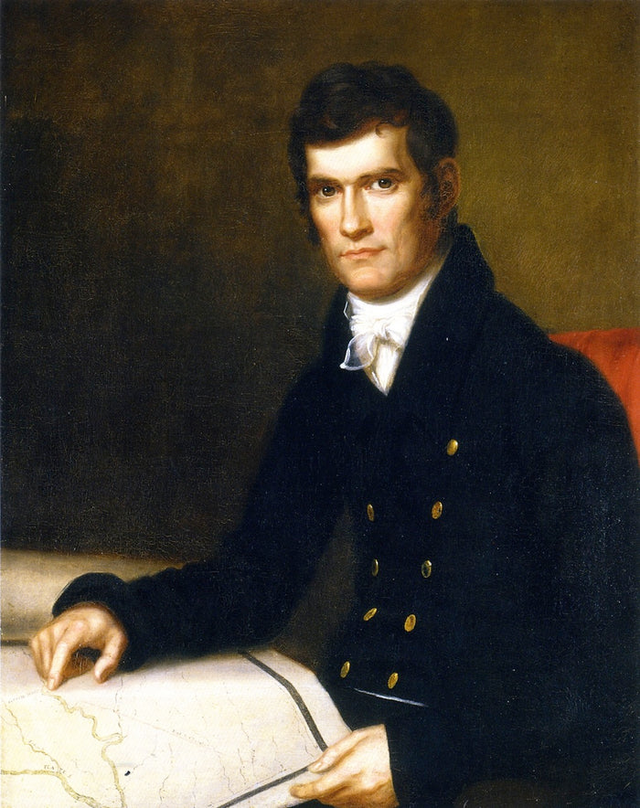 John C. Calhoun, Secretary Of War, Vintage Artwork By Charles Bird Kin ...