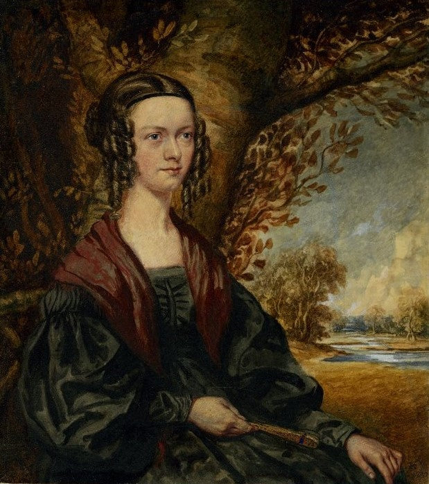 Portrait of a Girl, Elizabeth Langley?, vintage artwork by Richard Dadd, A3 (16x12") Poster Print