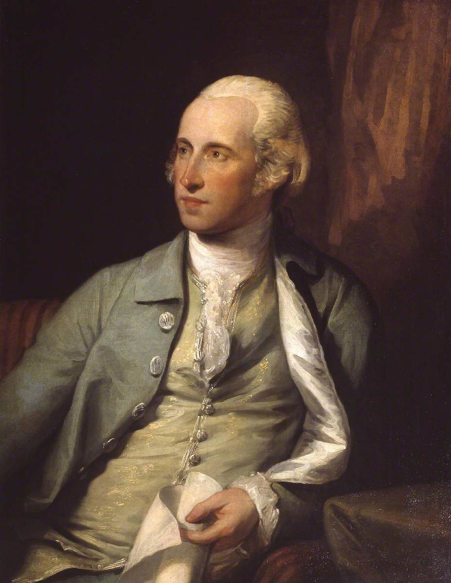 Benjamin West PRA, vintage artwork by Gilbert Stuart, 12x8" (A4) Poster